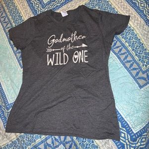 Godmother Of the Wild One first birthday t shirt